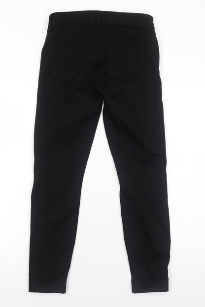 Womens UK Size 6 J Brand Regular Fit Skinny Black Jeans