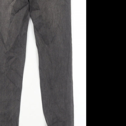 SheIn Womens Grey Cotton Skinny Jeans Size M Regular Zip