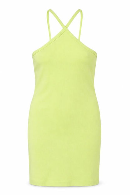Primark Womens Green Nylon Bodycon Size XS Halter Pullover