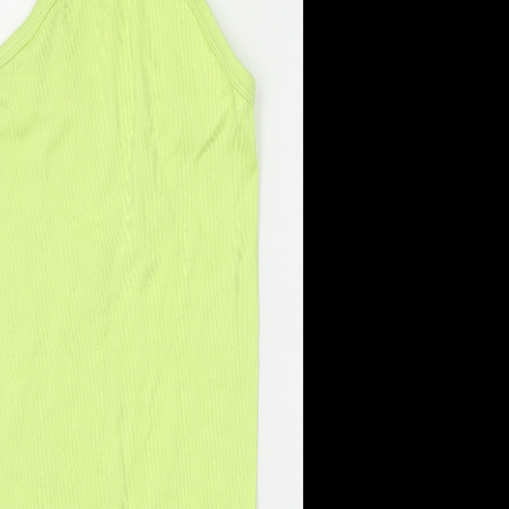 Primark Womens Green Nylon Bodycon Size XS Halter Pullover