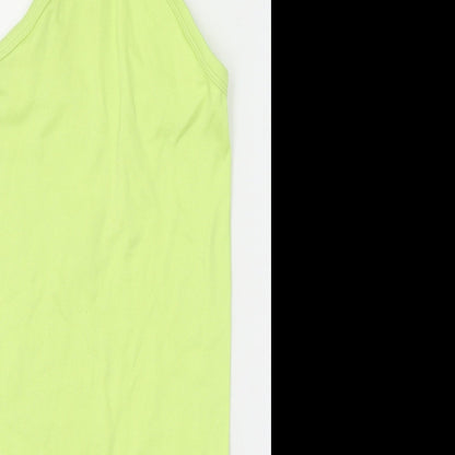Primark Womens Green Nylon Bodycon Size XS Halter Pullover