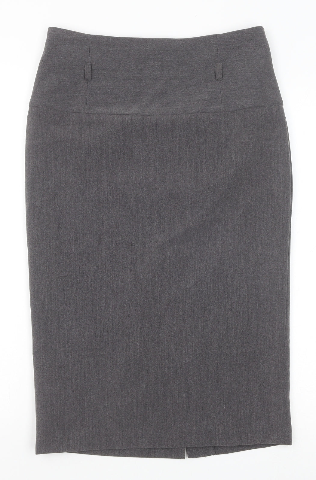 Papaya Womens Grey Polyester Straight & Pencil Skirt Size 8 Zip