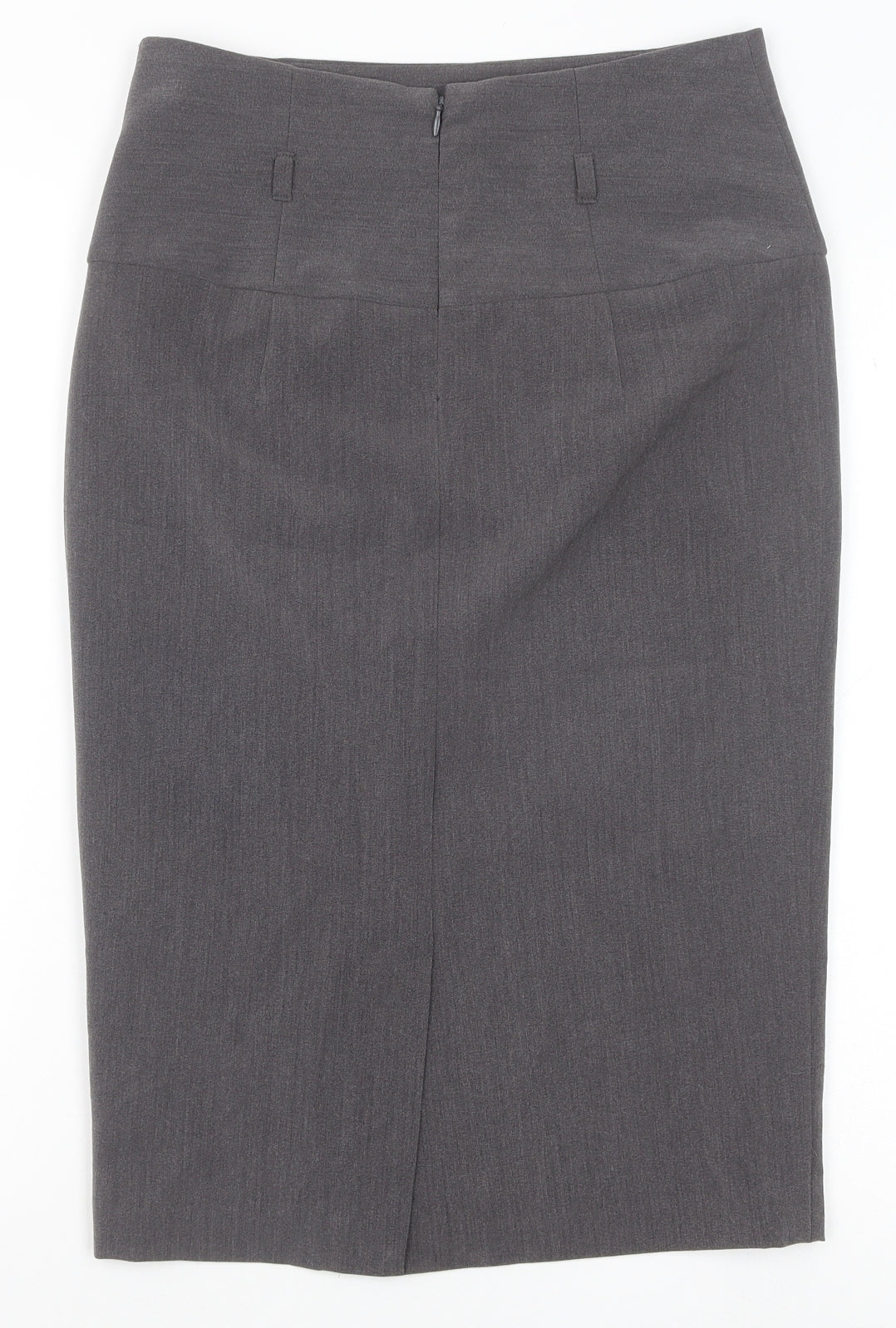 Papaya Womens Grey Polyester Straight & Pencil Skirt Size 8 Zip