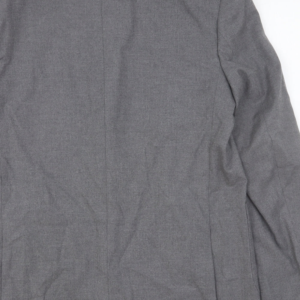 Autograph Mens Grey Polyester Jacket Suit Jacket Size 42 Regular