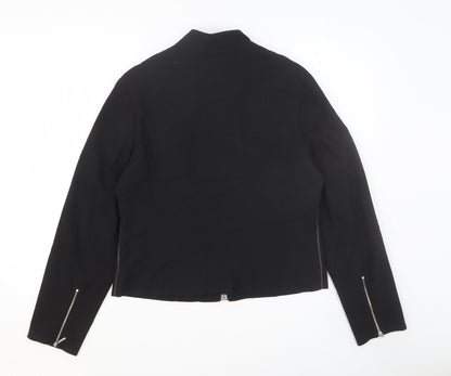 Apart Womens Black Jacket Size 14 Zip