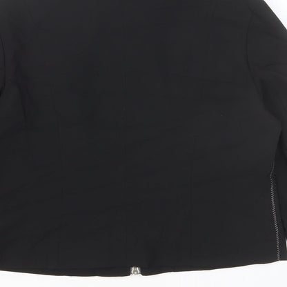 Apart Womens Black Jacket Size 14 Zip
