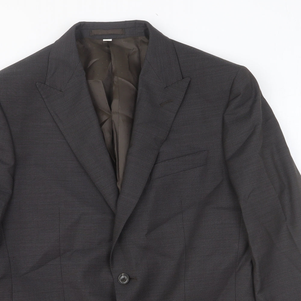 Marks and Spencer Mens Grey Wool Jacket Suit Jacket Size 40 Regular