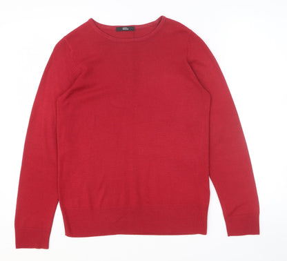 Womens UK Size 8 Marks and Spencer Red Pullover Jumper