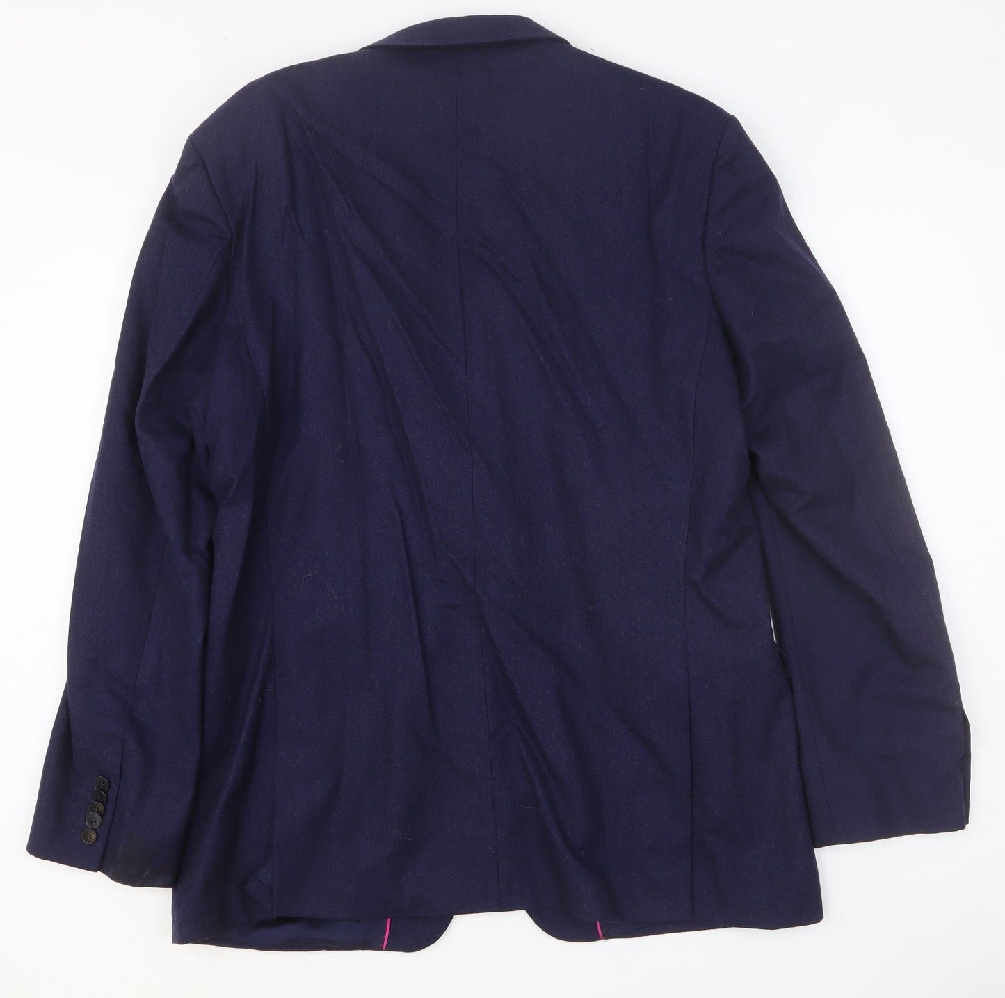 Alexandre Mens Blue Wool Jacket Suit Jacket Size 44 Regular