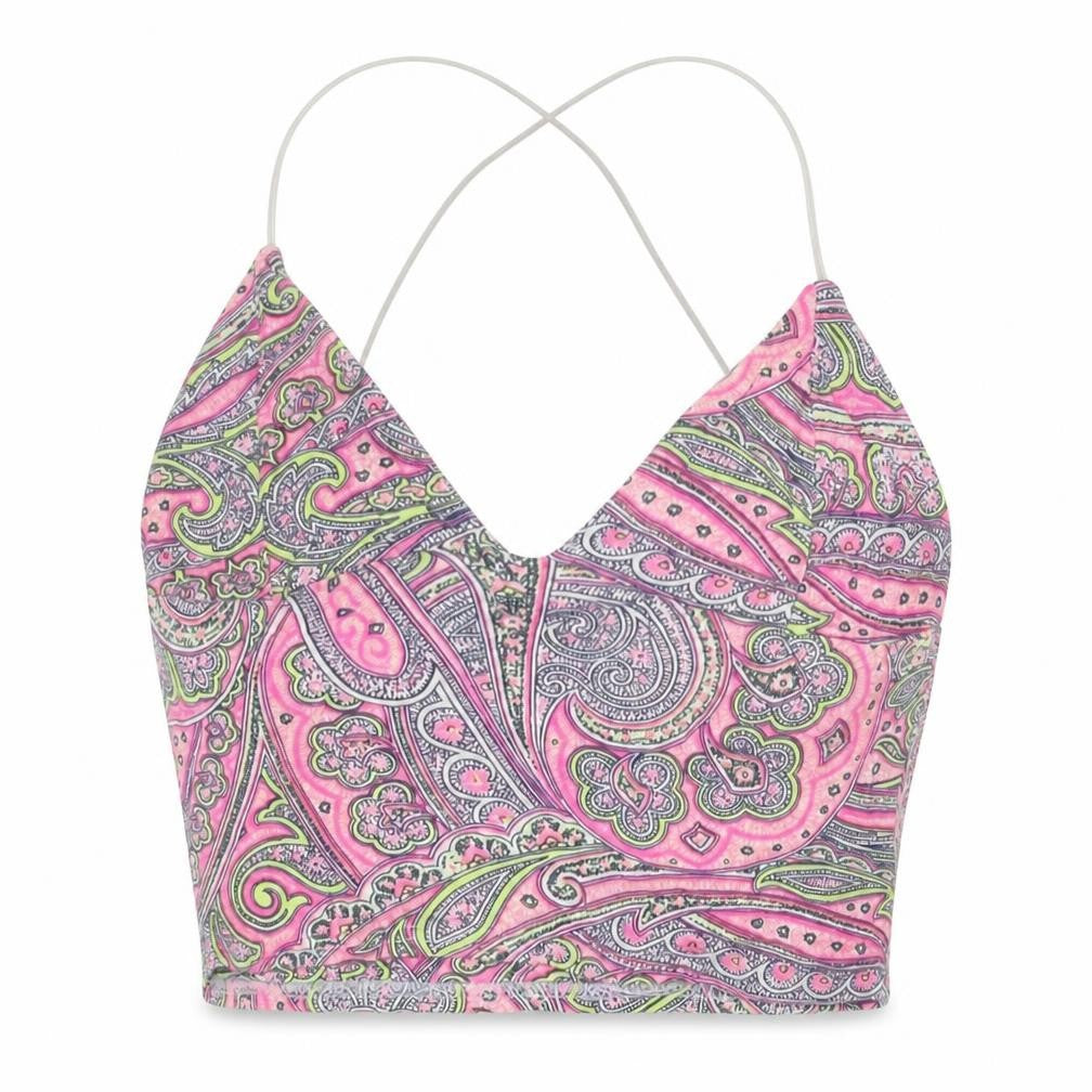 Womens UK Size 8 Missguided Pink Cropped Tank