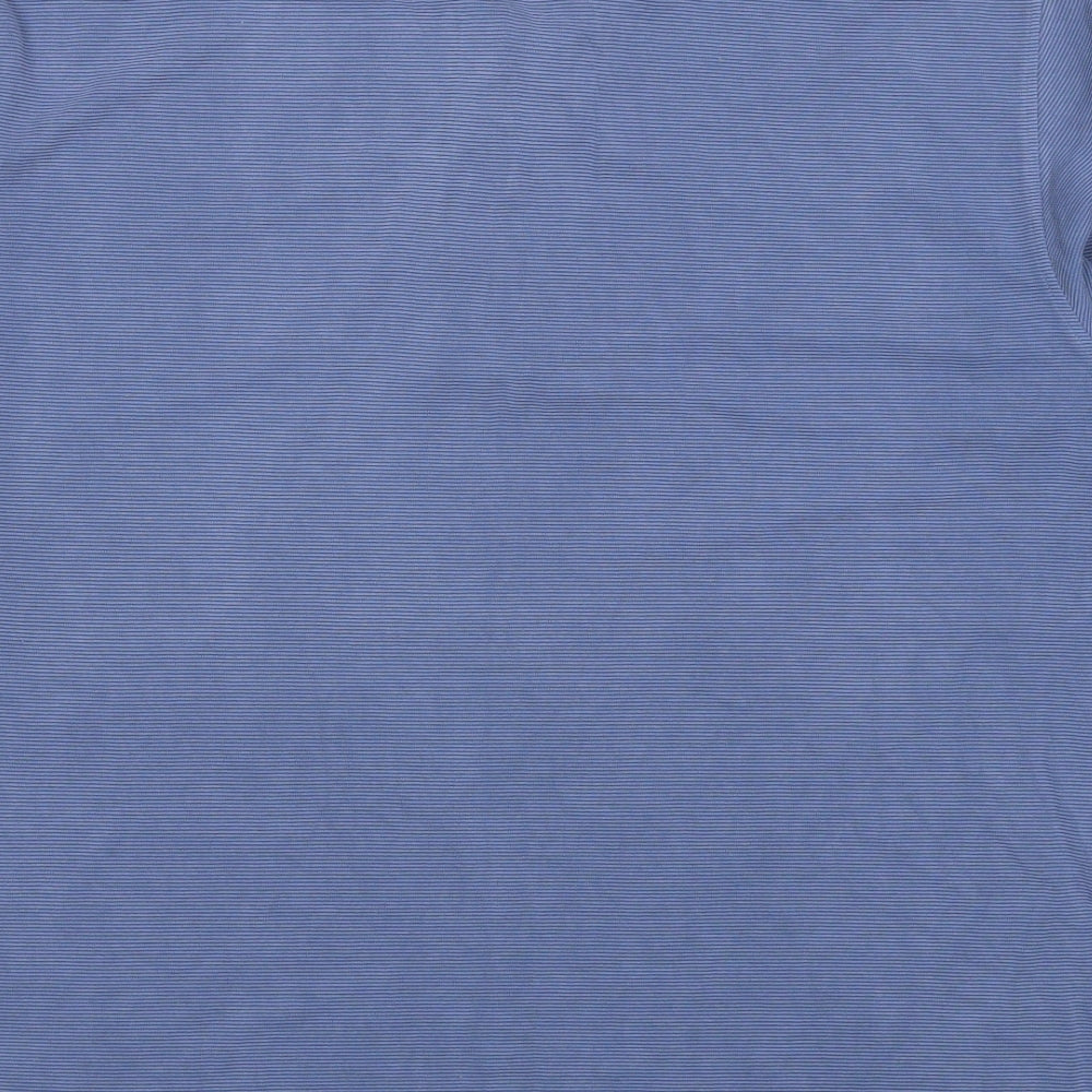 Fraser Mens Blue Cotton Polo Size M Collared Pullover