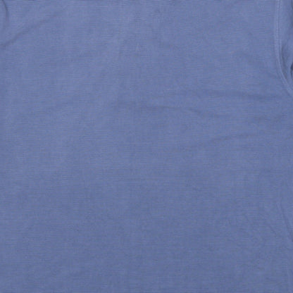 Fraser Mens Blue Cotton Polo Size M Collared Pullover