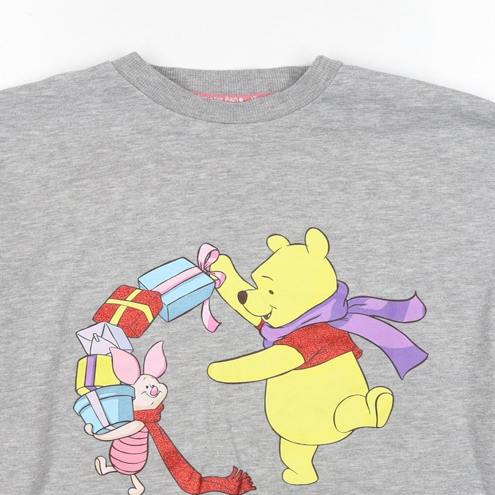Womens UK Size 4 Disney Grey Pullover Sweatshirt