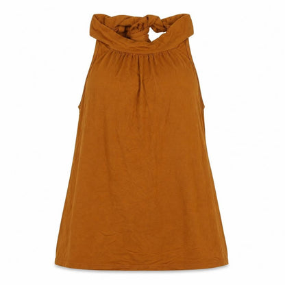 Womens UK Size XL Preworn Brown Basic Tank