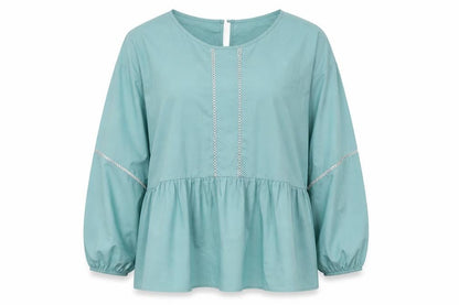 Womens UK Size 12 Marks and Spencer Green Basic Blouse