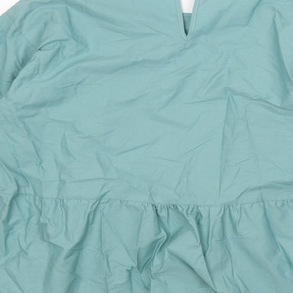 Womens UK Size 12 Marks and Spencer Green Basic Blouse