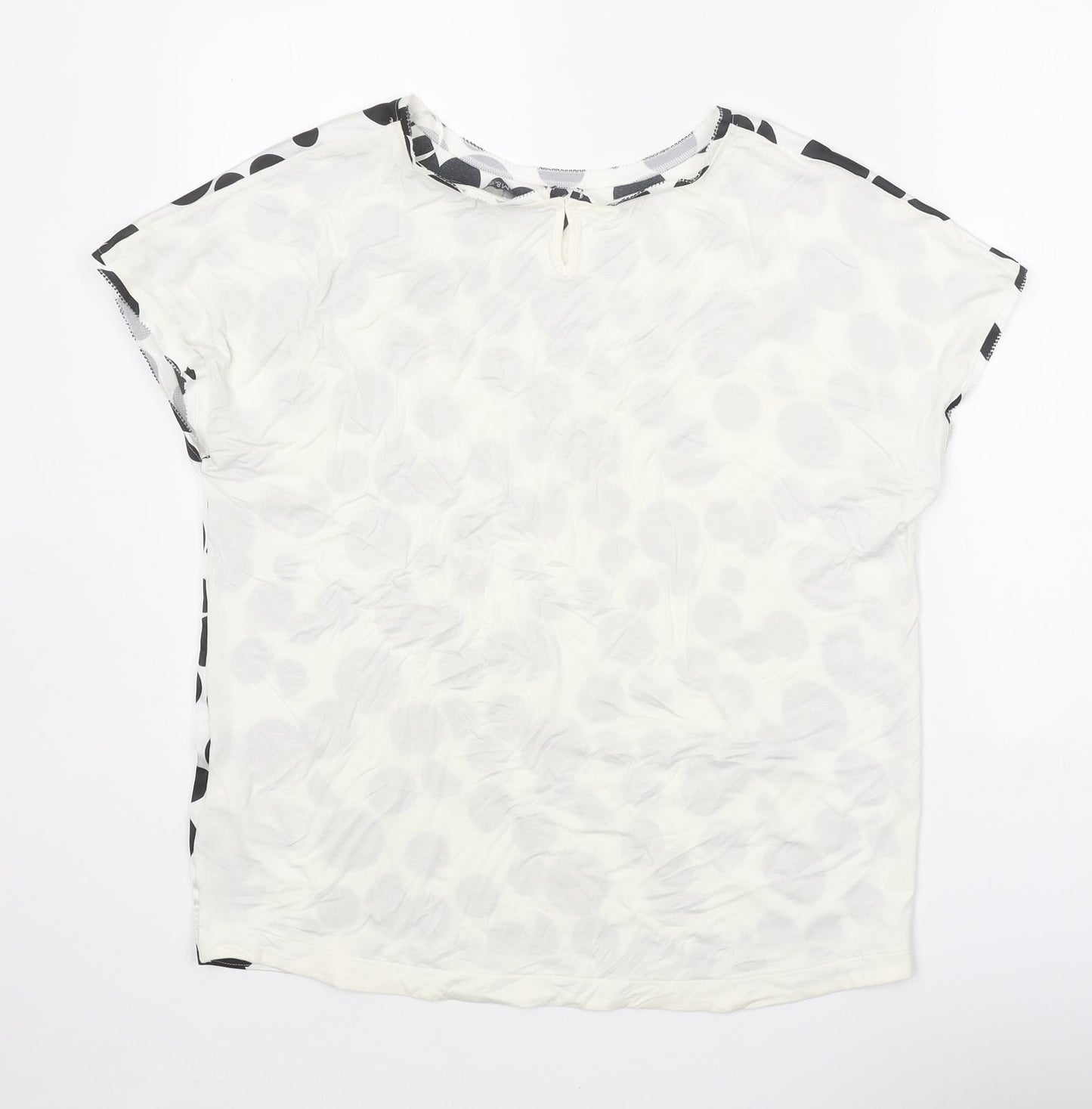 Womens UK Size 10 Marks and Spencer White Basic Blouse
