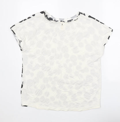 Womens UK Size 10 Marks and Spencer White Basic Blouse
