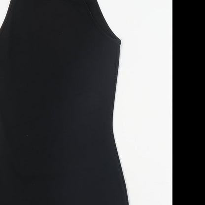 Missguided Womens Black Polyester Bodycon Size 12 Round Neck Pullover