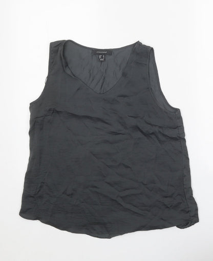 Womens UK Size 10 Atmosphere Grey Basic Tank