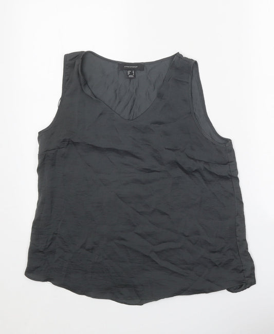 Womens UK Size 10 Atmosphere Grey Basic Tank