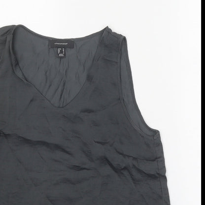 Womens UK Size 10 Atmosphere Grey Basic Tank