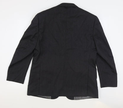Mens UK Size One Size Greenwoods Regular Grey Suit Jacket
