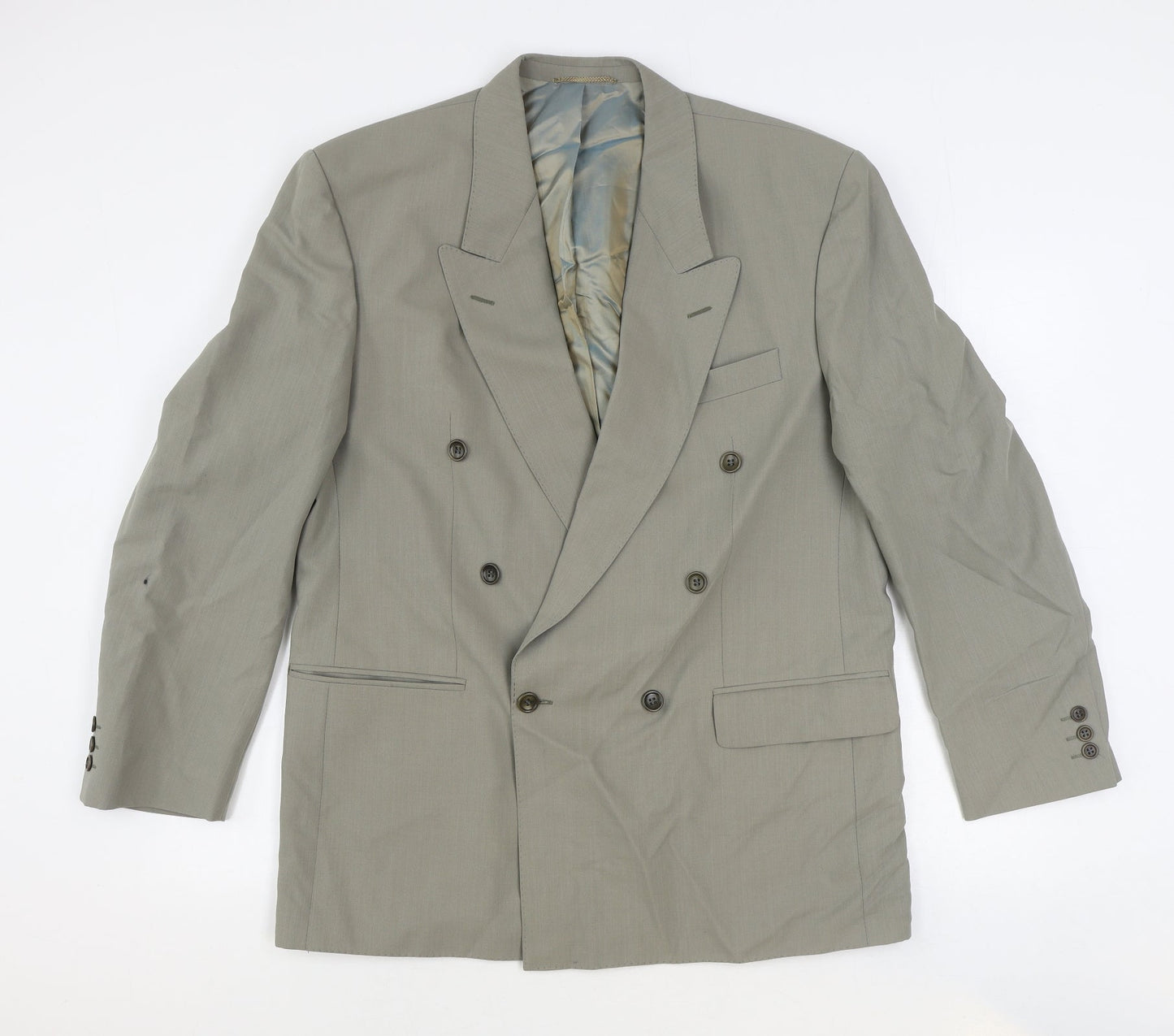 Mens UK Size 46 Preworn Regular Grey Suit Jacket