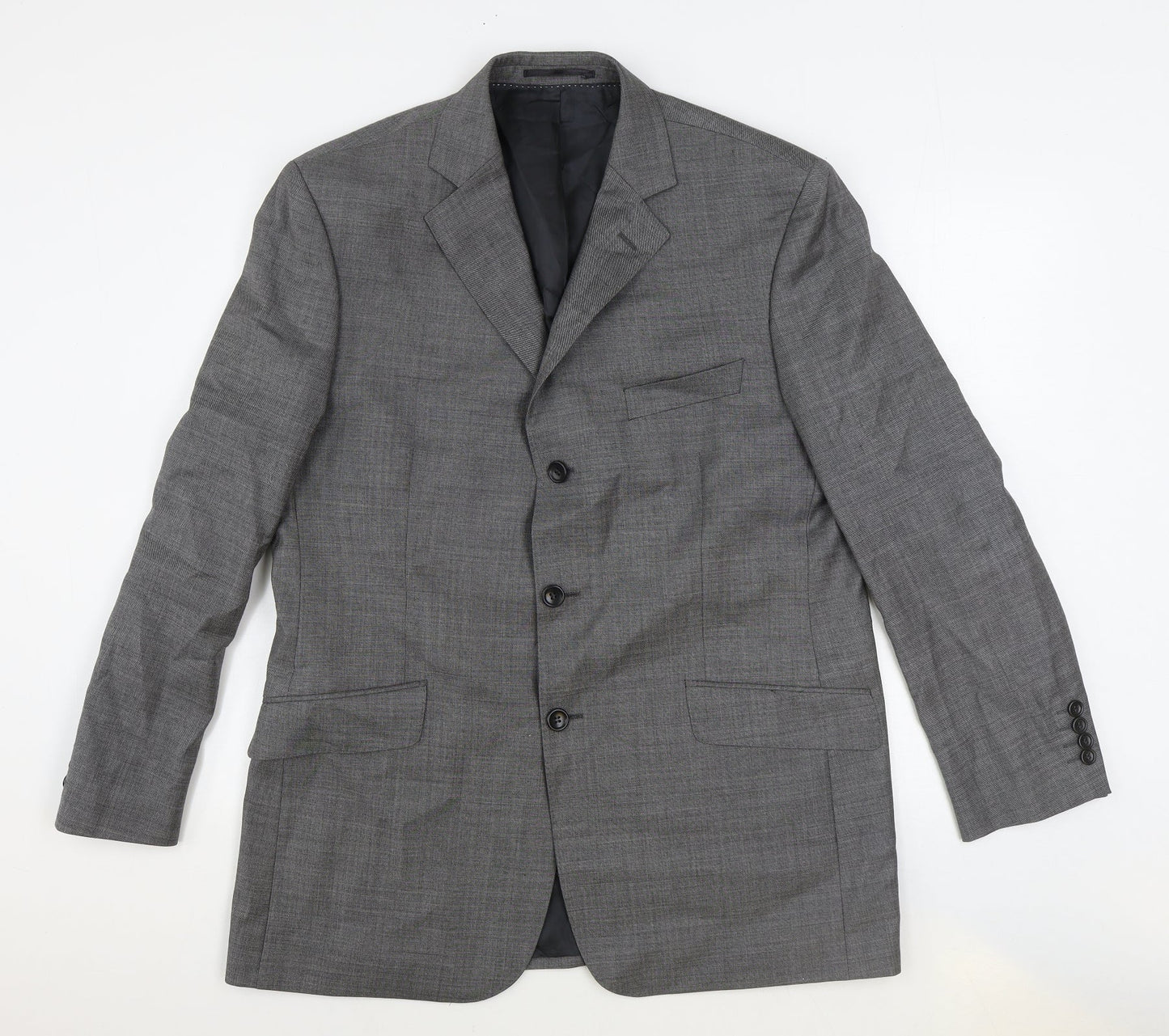 Mens UK Size 44 Savile Row Regular Grey Suit Jacket