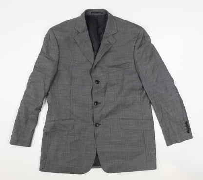 Mens UK Size 44 Savile Row Regular Grey Suit Jacket