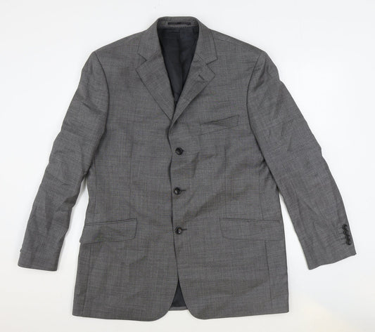 Mens UK Size 44 Savile Row Regular Grey Suit Jacket