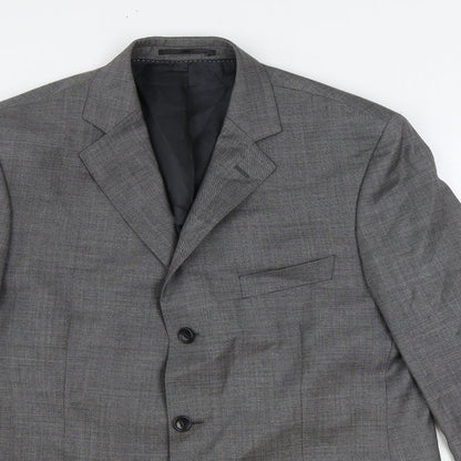 Mens UK Size 44 Savile Row Regular Grey Suit Jacket