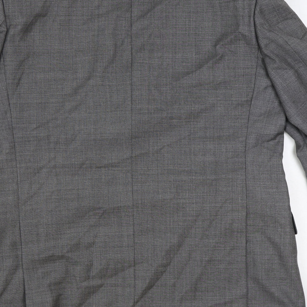 Mens UK Size 44 Savile Row Regular Grey Suit Jacket