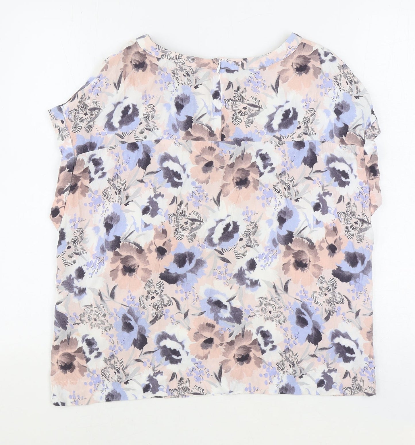 Womens UK Size 14 NEXT Multicoloured Basic Blouse