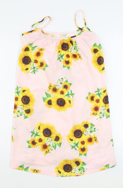 Womens UK Size S Preworn Yellow Camisole Tank