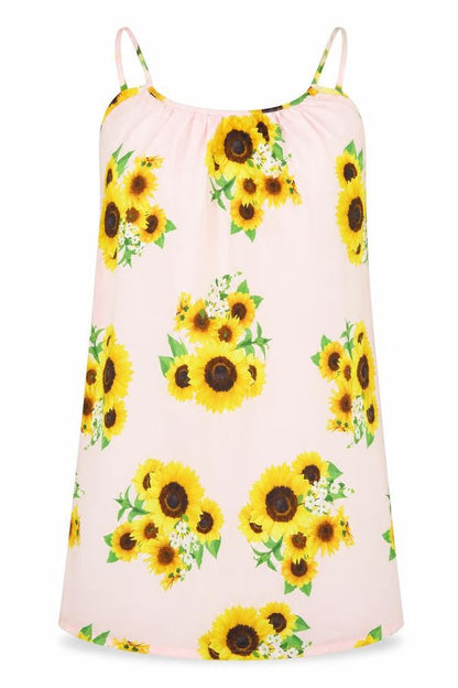 Womens UK Size S Preworn Yellow Camisole Tank