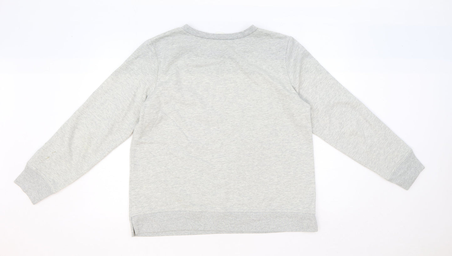 Gap Womens Grey Polyester Pullover Sweatshirt Size M Pullover