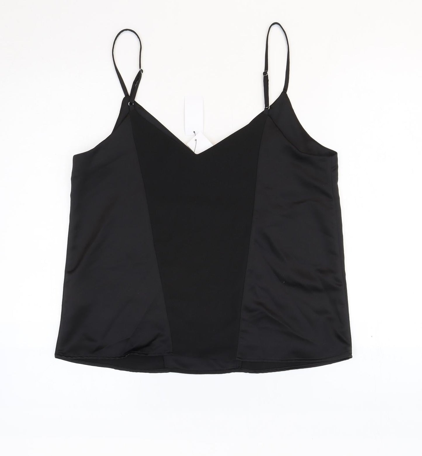 Womens UK Size 10 Topshop Black Camisole Tank
