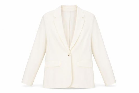 Womens UK Size XS Stradivarius Regular Ivory Blazer