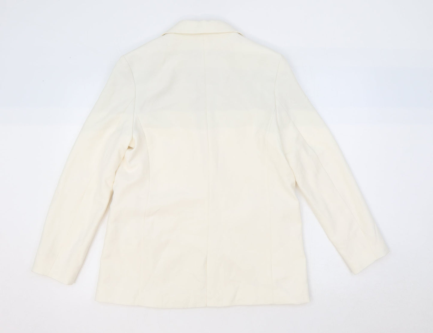 Stradivarius Womens Ivory Polyester Jacket Blazer Size XS