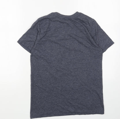 Mens UK Size S Gildan Blue  T-Shirt