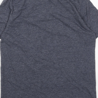 Mens UK Size S Gildan Blue  T-Shirt