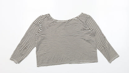 Womens UK Size S French Connection White Cropped Blouse