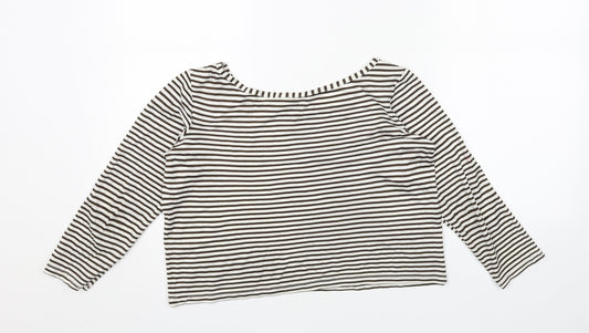 Womens UK Size S French Connection White Cropped Blouse