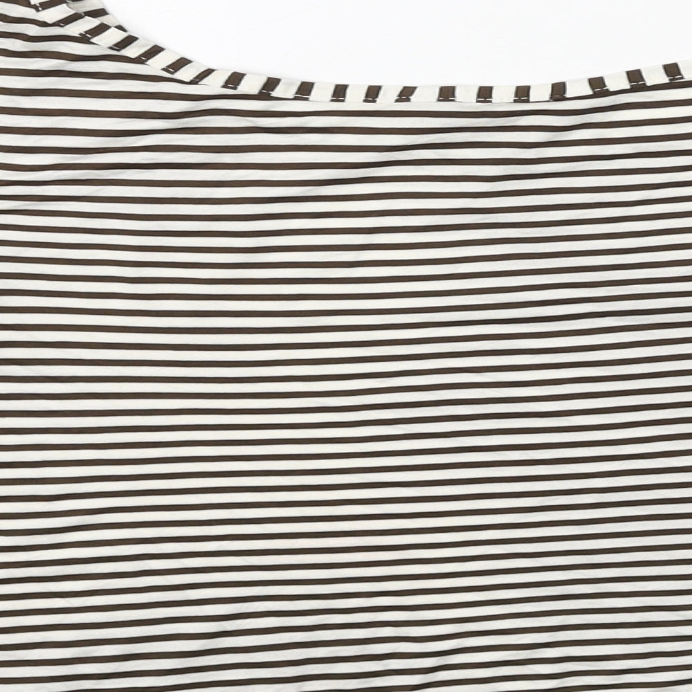 Womens UK Size S French Connection White Cropped Blouse