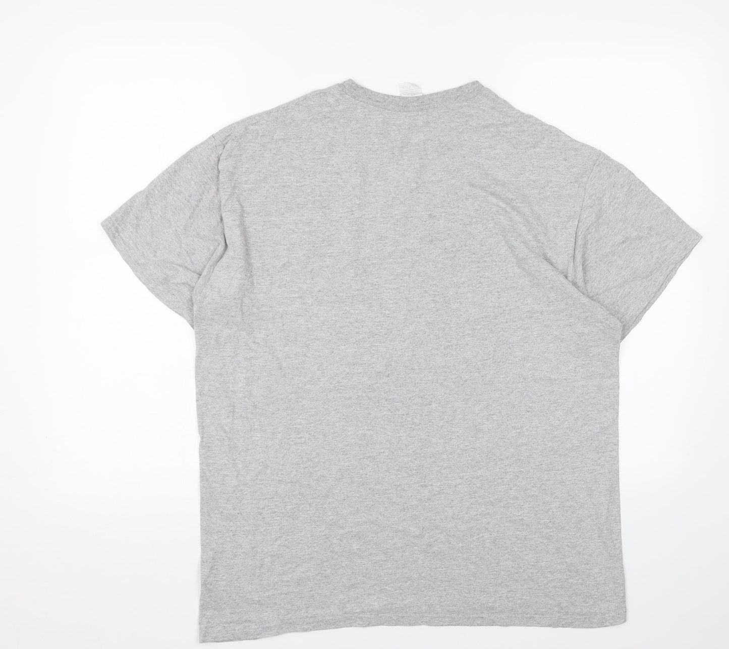 Womens UK Size L Gildan Grey Basic T-Shirt