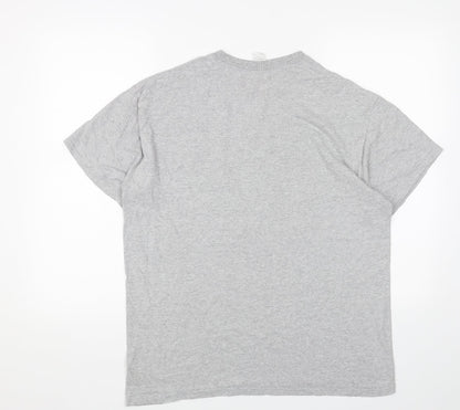 Womens UK Size L Gildan Grey Basic T-Shirt