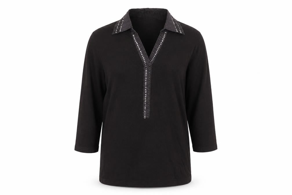 Womens UK Size 12 Olsen Brown Basic Blouse