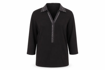 Womens UK Size 12 Olsen Brown Basic Blouse