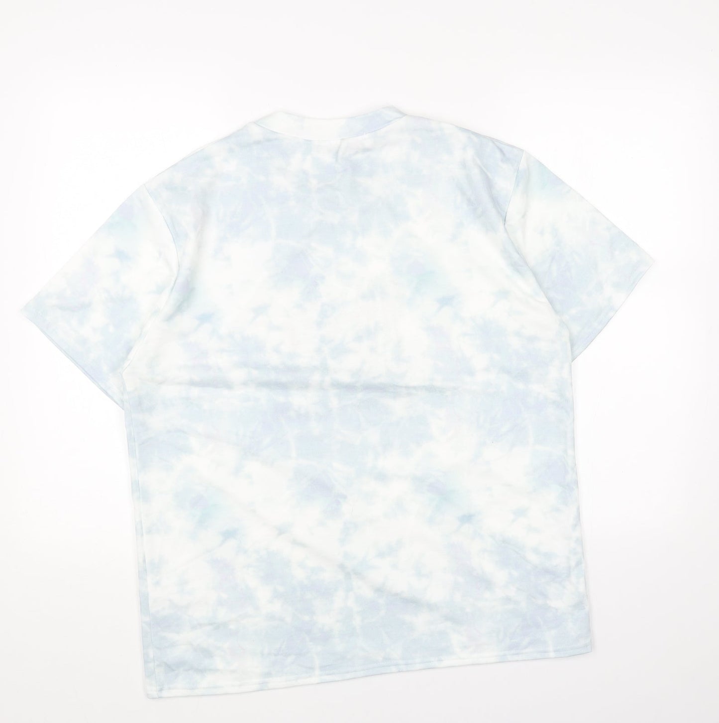 Adolescent Womens Blue Cotton Basic T-Shirt Size M Scoop Neck - Slow Down